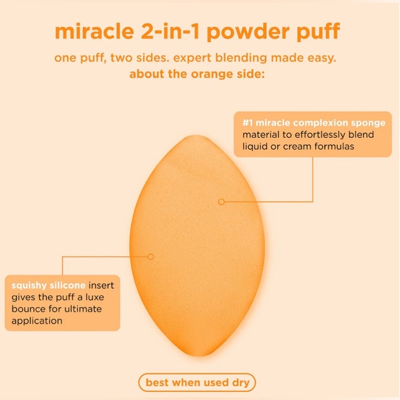 ✨🆕Real Techniques Miracle 2-In-1 Powder Puff/Liquid Makeup Puff!!💜✨ - Picture 7 of 14